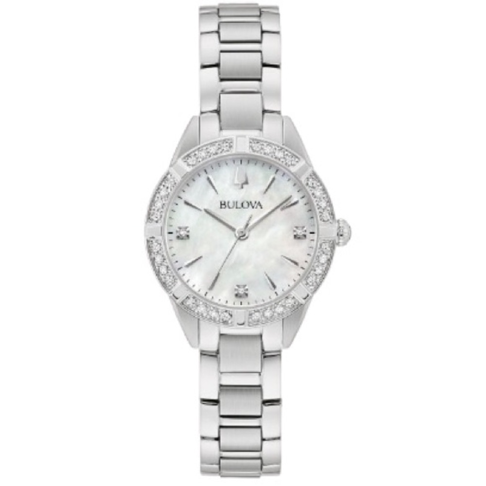 Bulova Sutton Women's Silver Watch Stainless Steel Bracelet Analog One Size